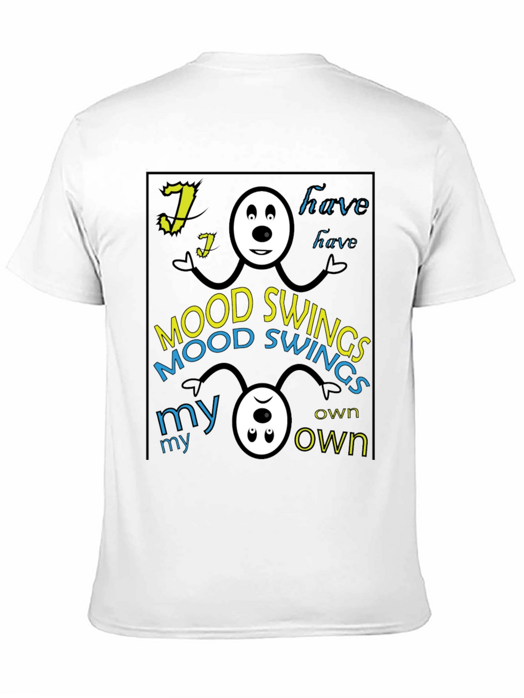 Mood Swings Graphic Tee - Black Crew Neck