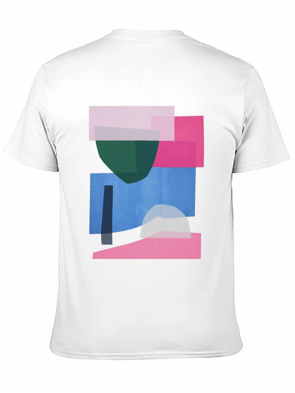 Abstract Geometric Graphic Print Crew Neck T-Shirt