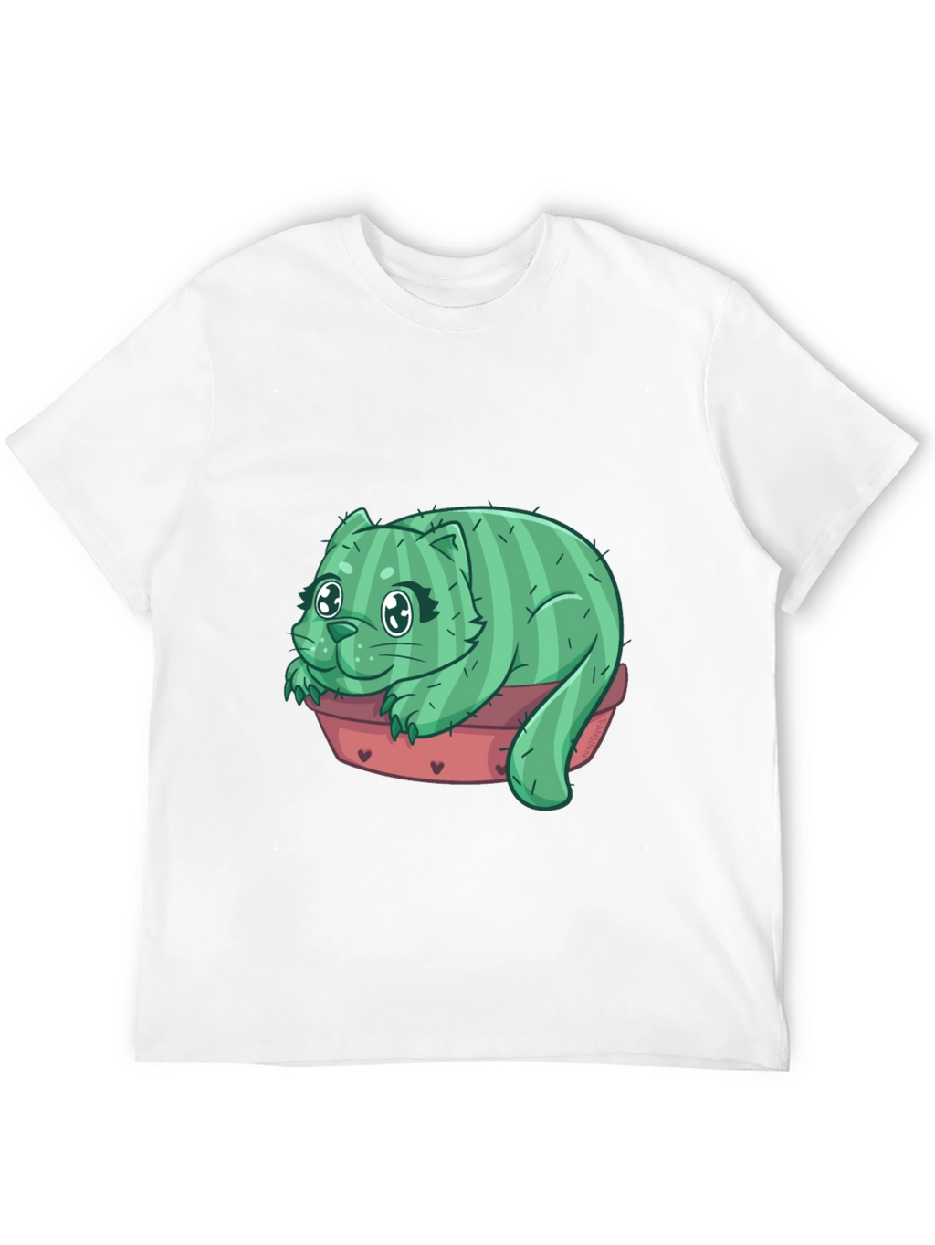 Cactus Cat T-Shirt - Unique Graphic Tee