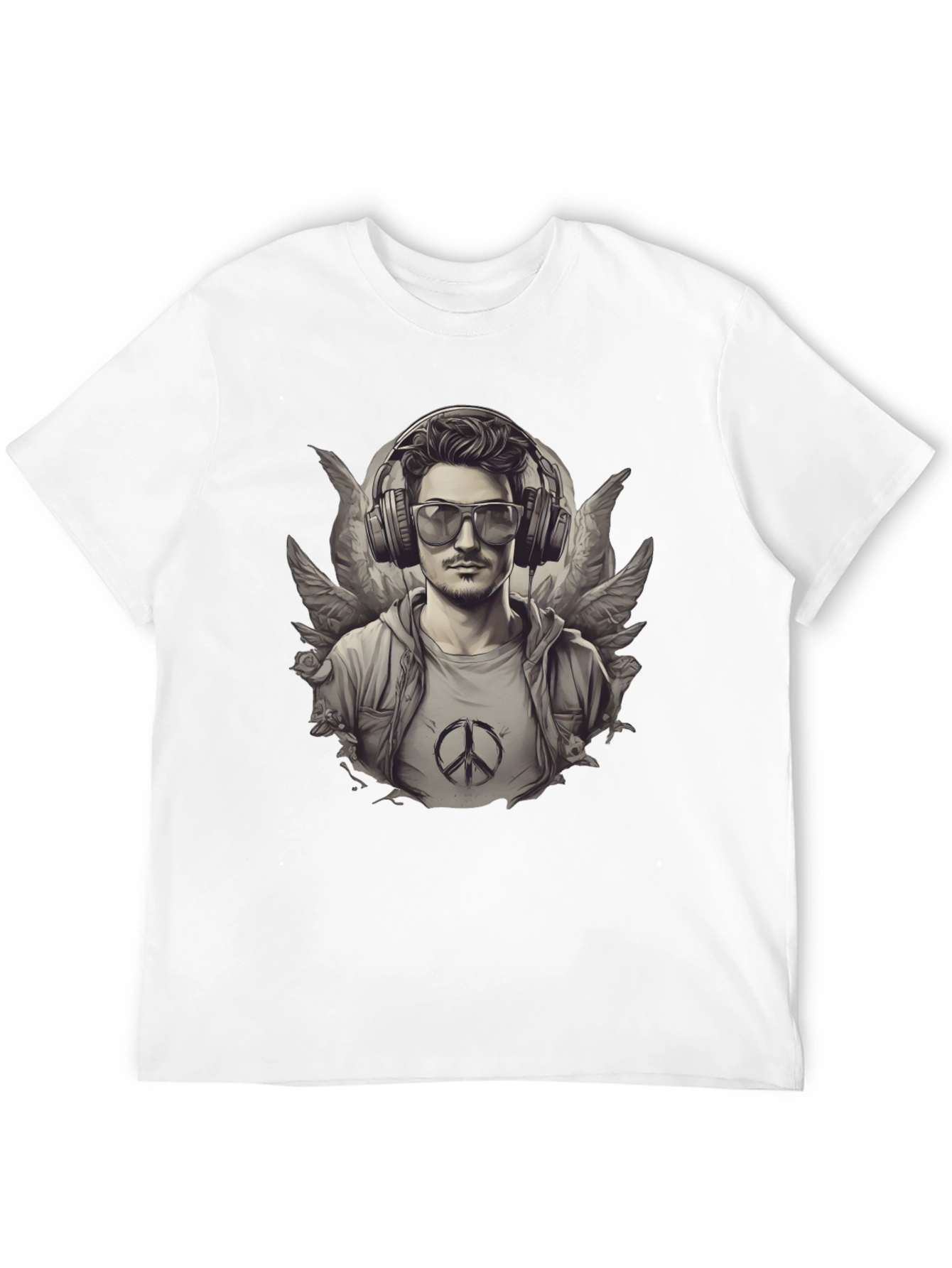 Graphic Tee: Angel Wings DJ