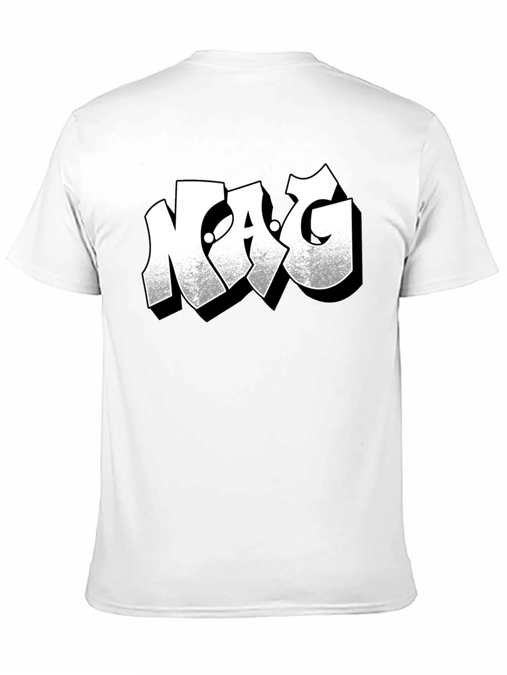 NAG Graphic Print Black Crew Neck T-Shirt