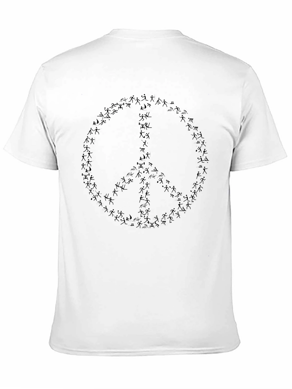 Peace Symbol Graphic Black T-Shirt
