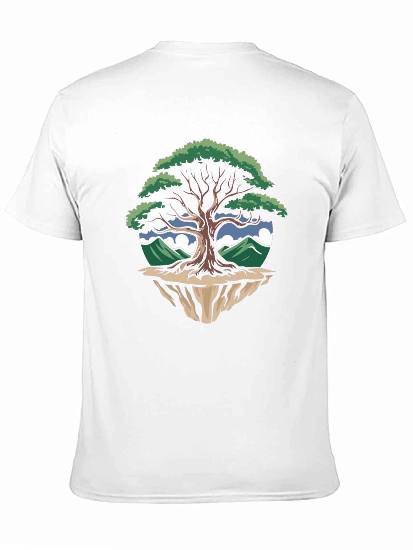 Nature Tree Graphic Tee - Mens Black T-Shirt