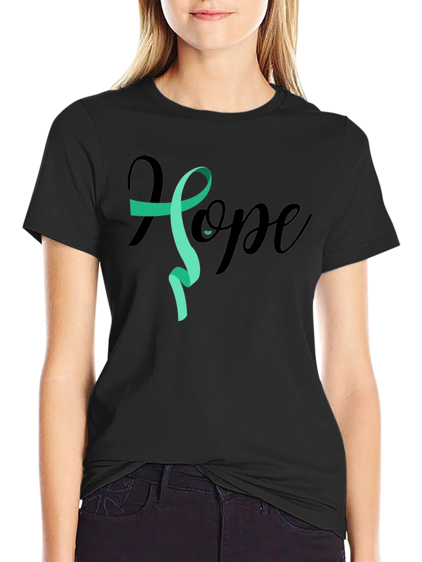 Hope Ribbon Graphic T-Shirt | Awareness Tee