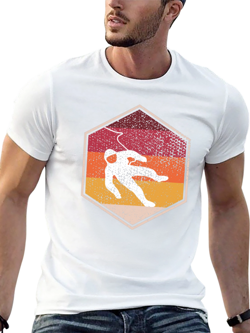 Retro Spaceman Graphic T-Shirt