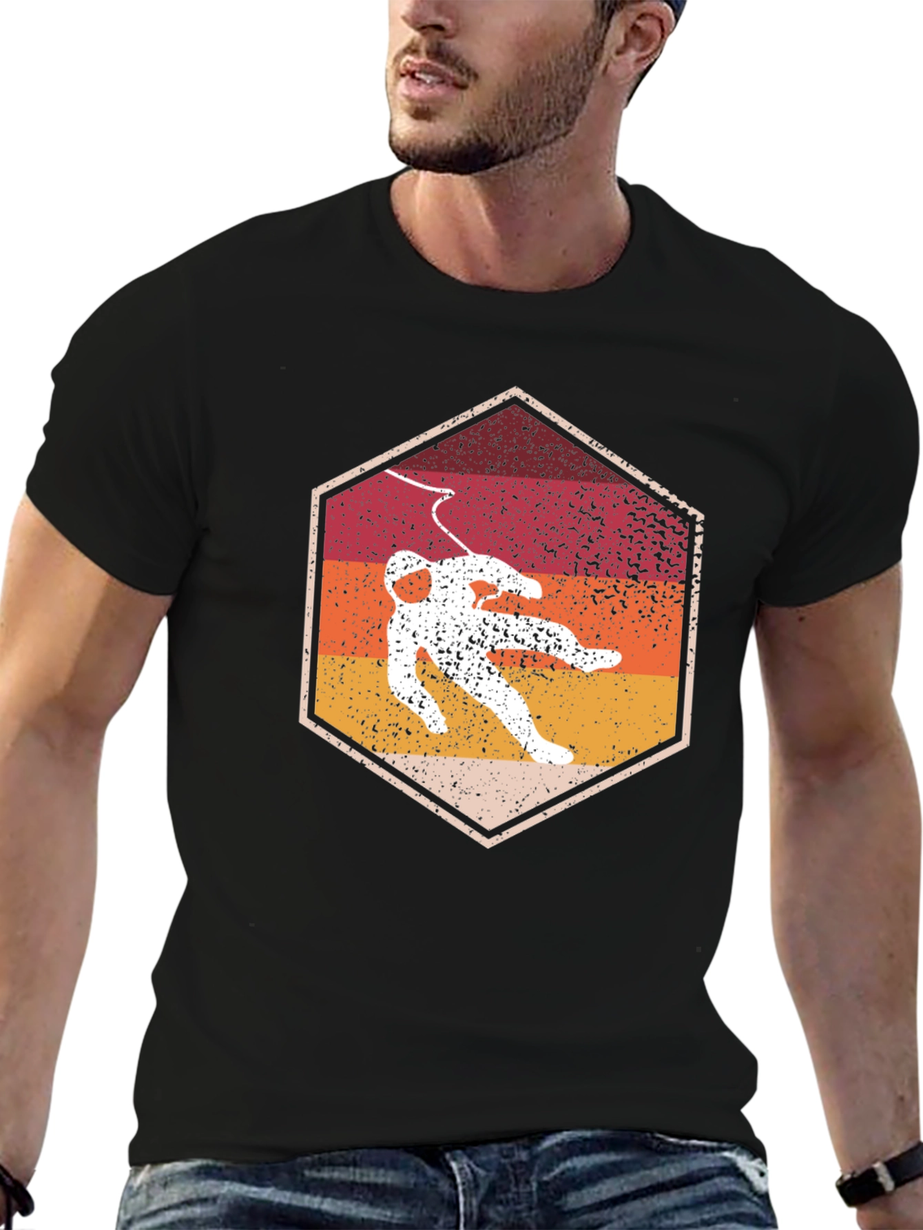 Retro Spaceman Graphic T-Shirt