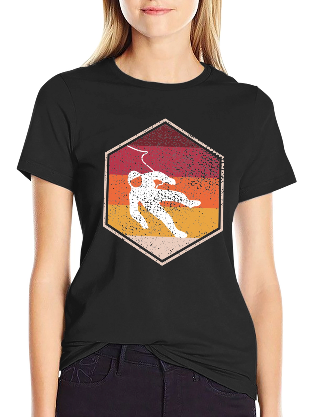 Retro Spaceman Graphic T-Shirt