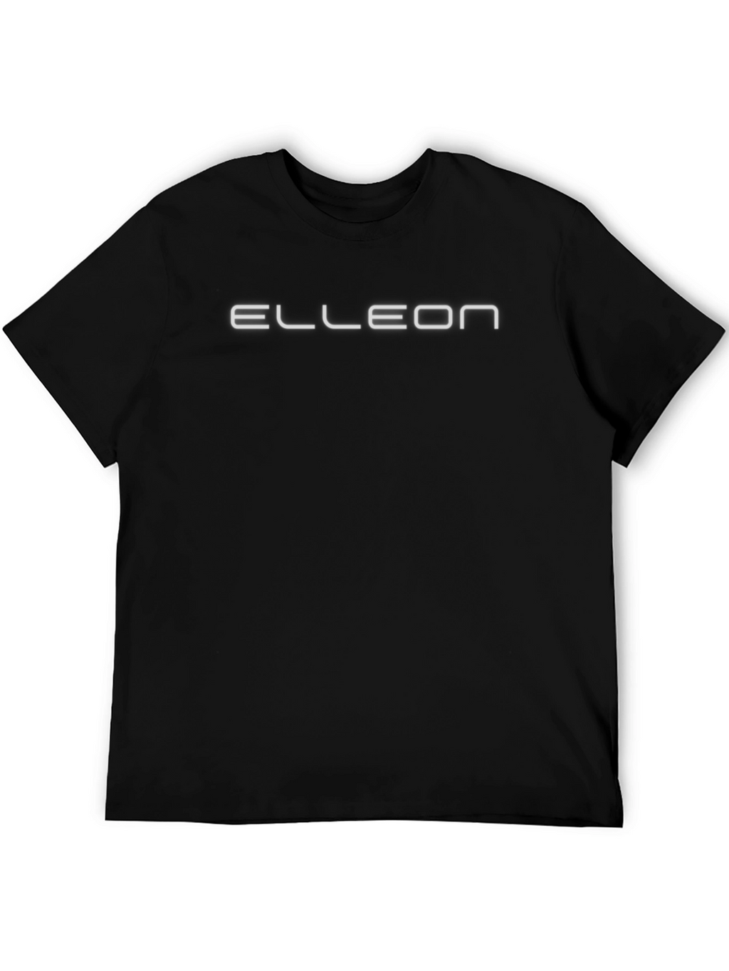 Elleon Black Graphic Tee - Modern Design Casual Style