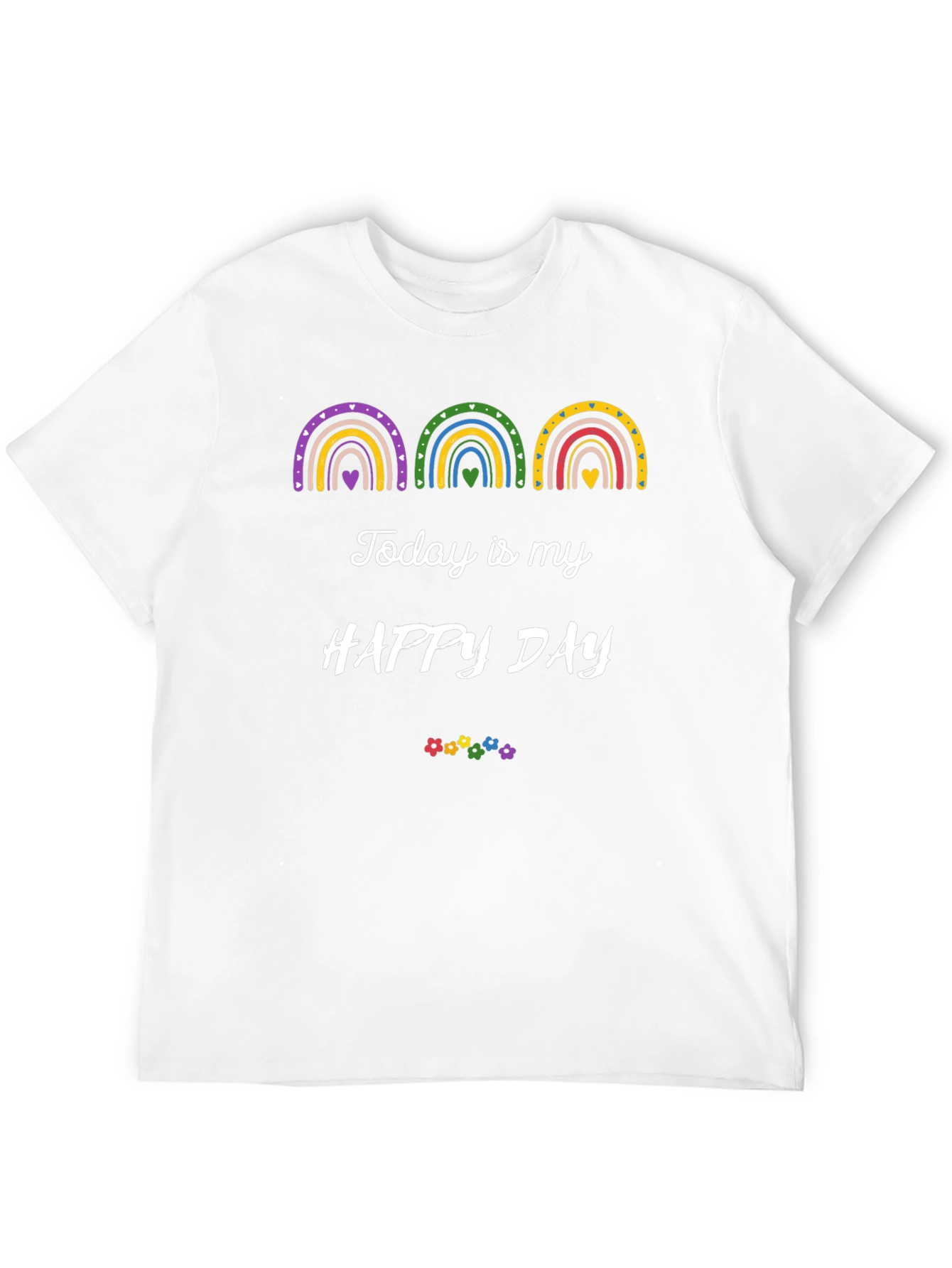 Happy Day Rainbow Graphic Tee