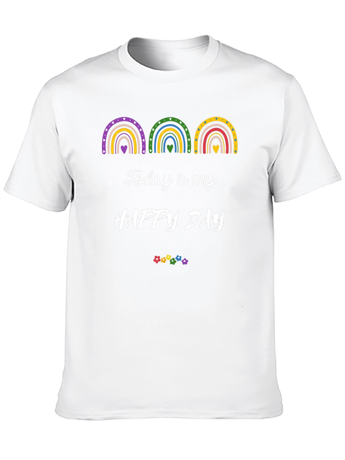 Happy Day Rainbow Graphic Tee
