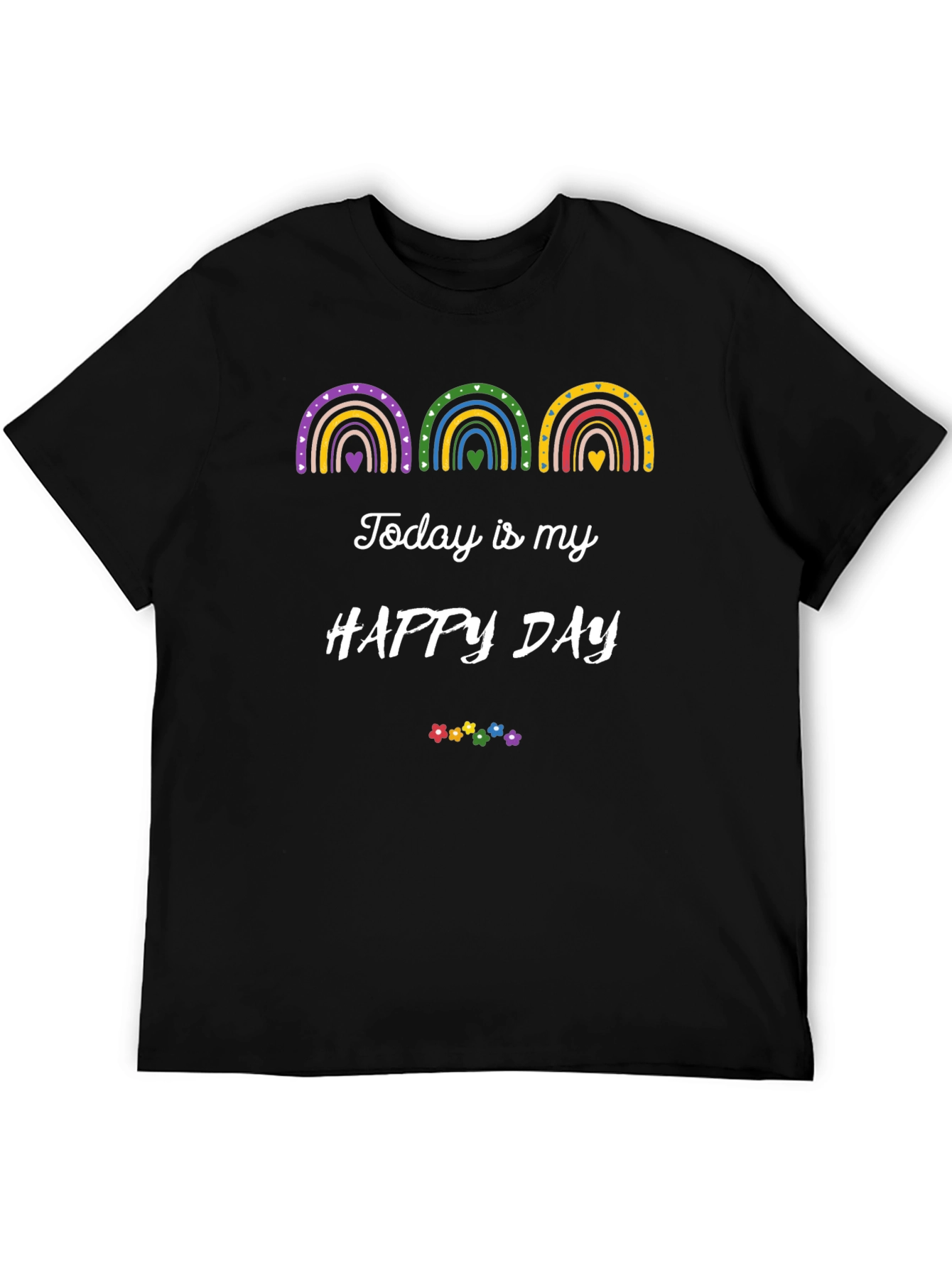 Happy Day Rainbow Graphic Tee