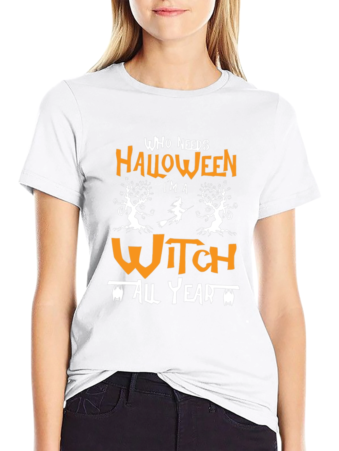 Halloween Witch Graphic Tee - Unisex Holiday Shirt