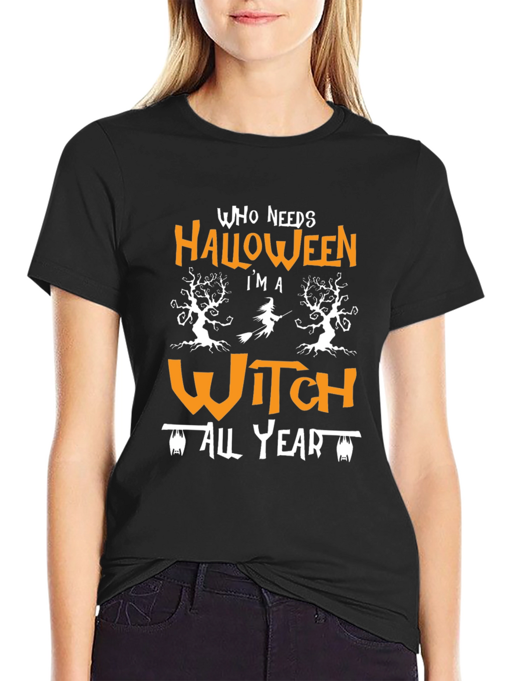 Halloween Witch Graphic Tee - Unisex Holiday Shirt