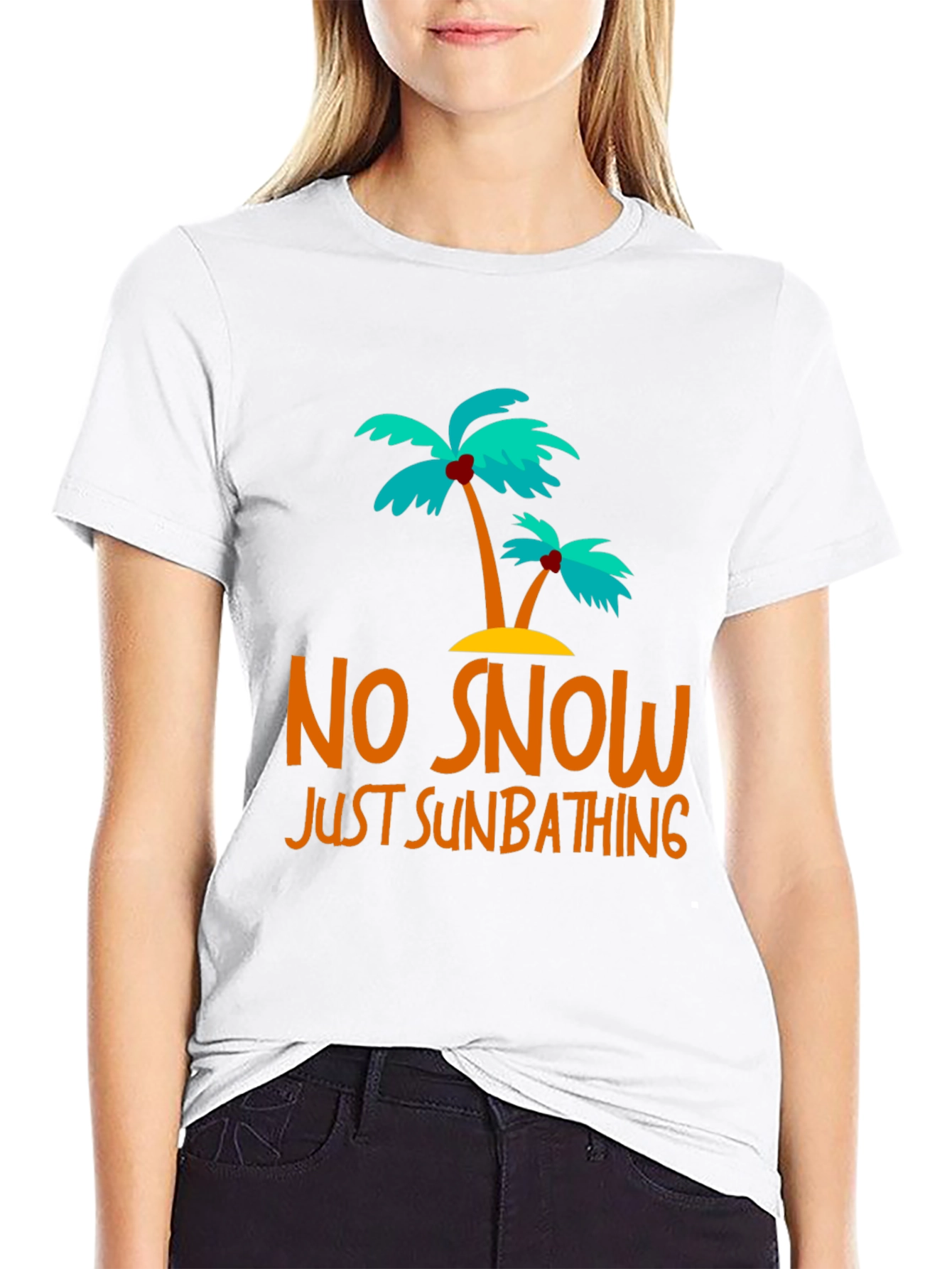 No Snow Just Sunbathing Graphic Tee