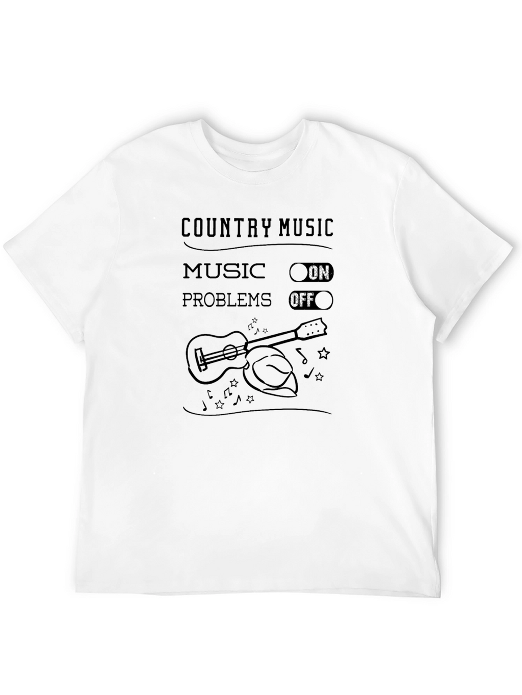 Country Music Shirt - Music On Problems Off