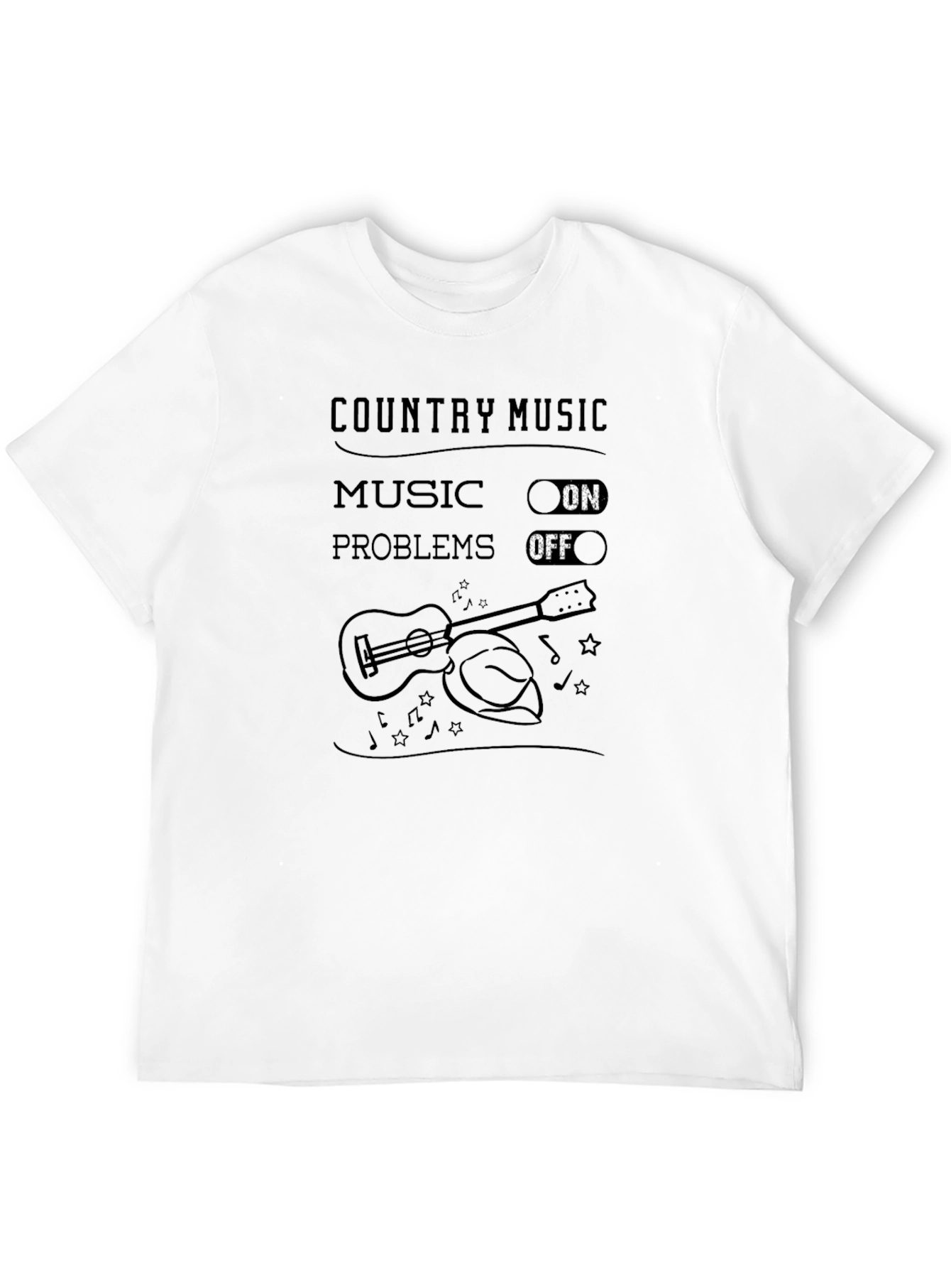 Country Music Shirt - Music On Problems Off