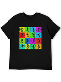 Retro Skater Grid T-Shirt - Cool & Unique Design