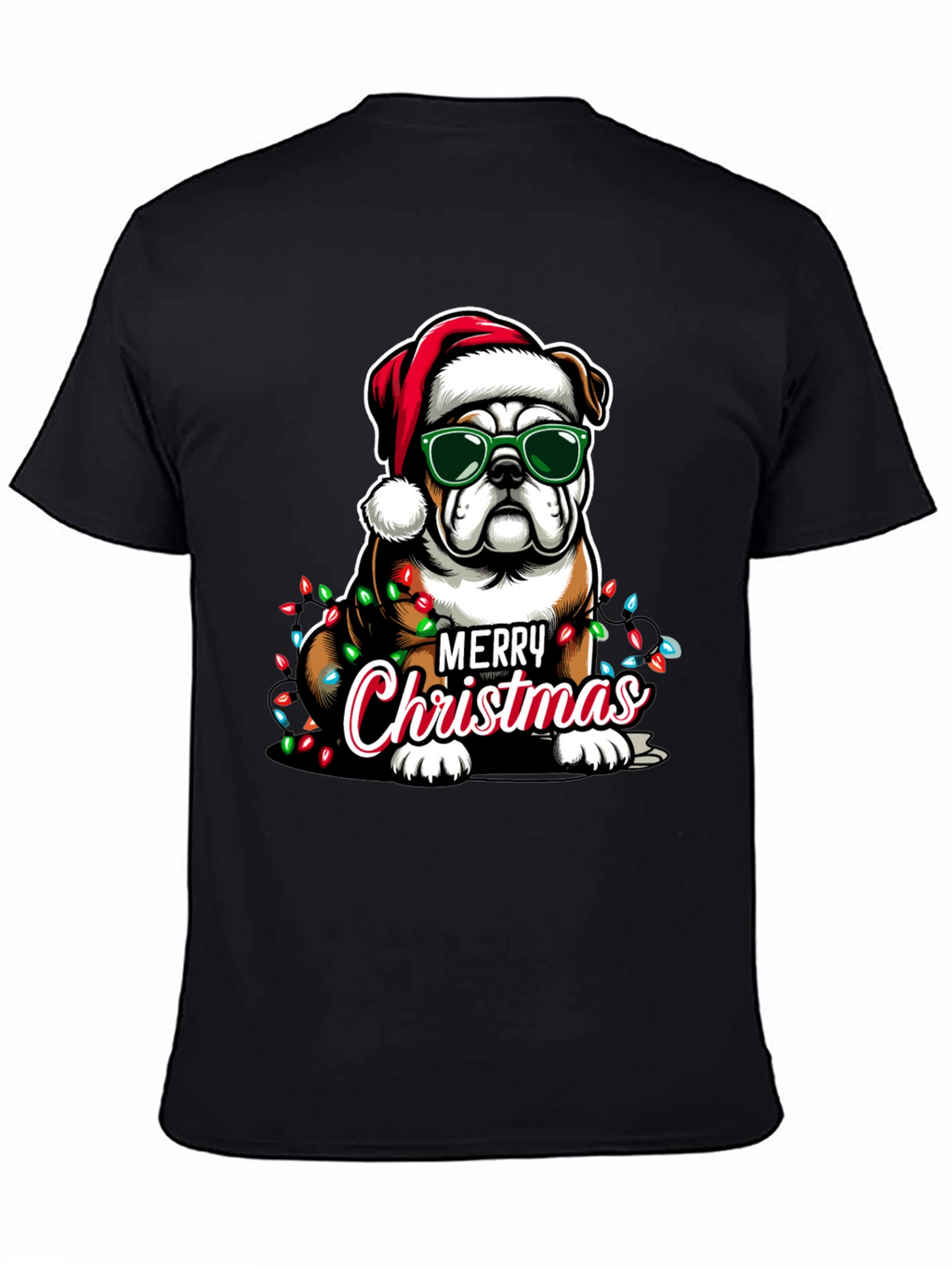 Christmas Bulldog T-Shirt