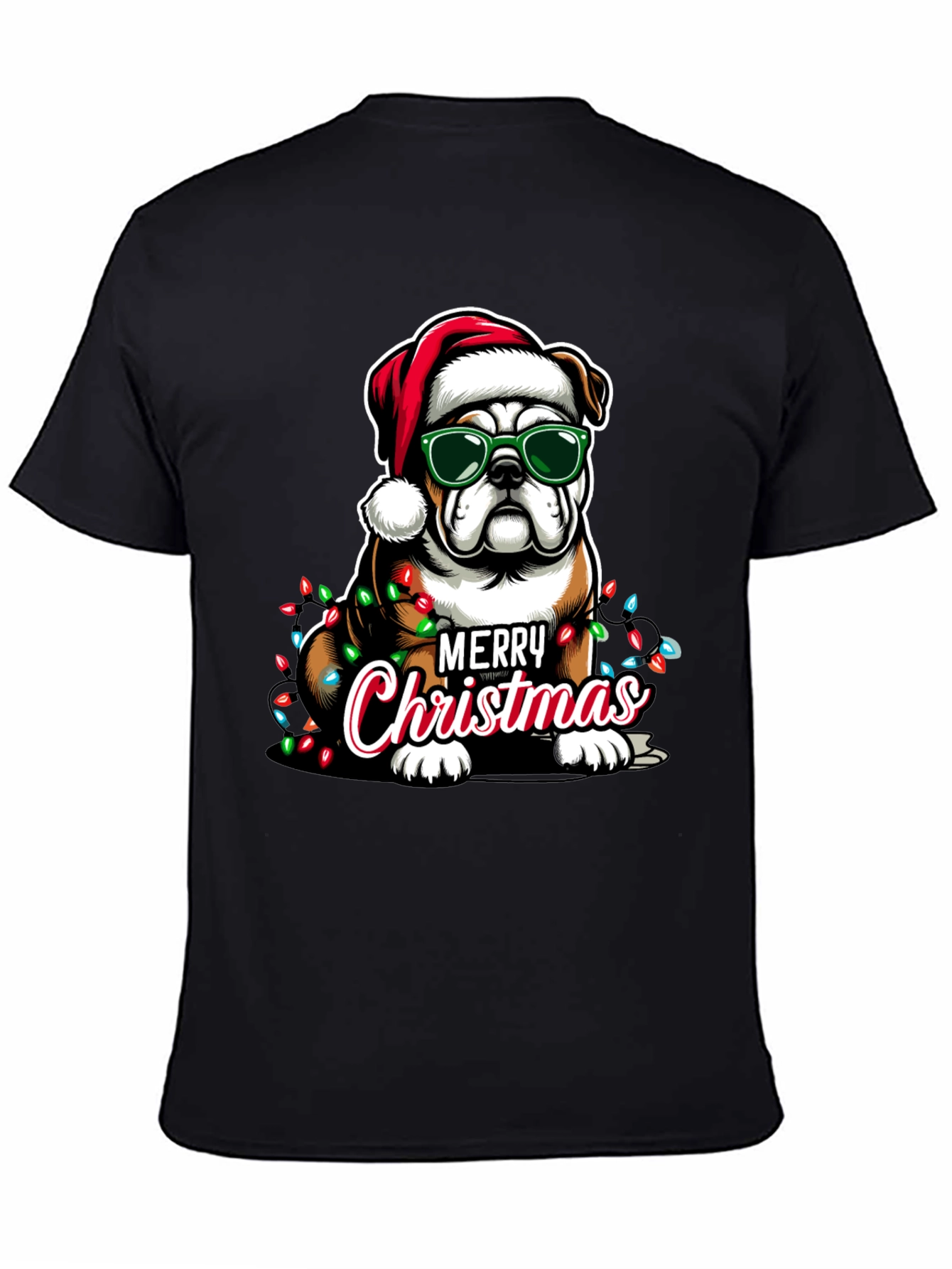 Christmas Bulldog T-Shirt