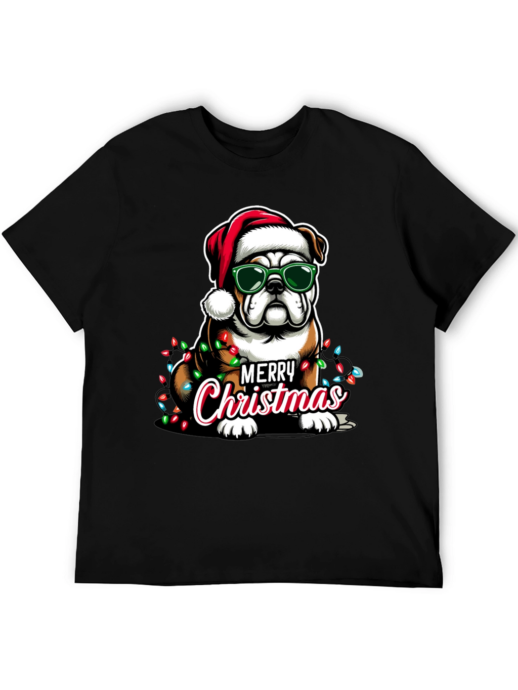 Christmas Bulldog T-Shirt