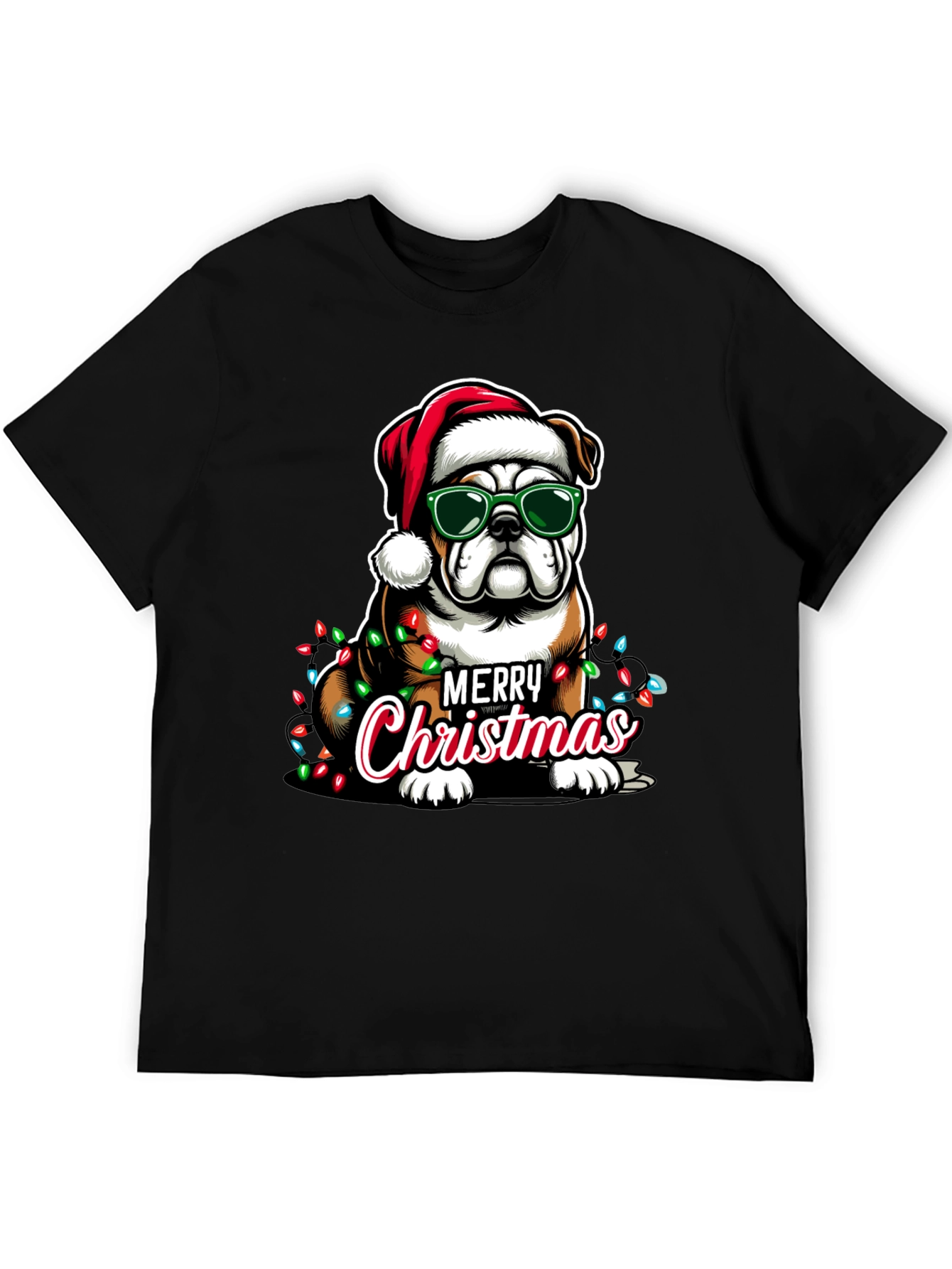Christmas Bulldog T-Shirt