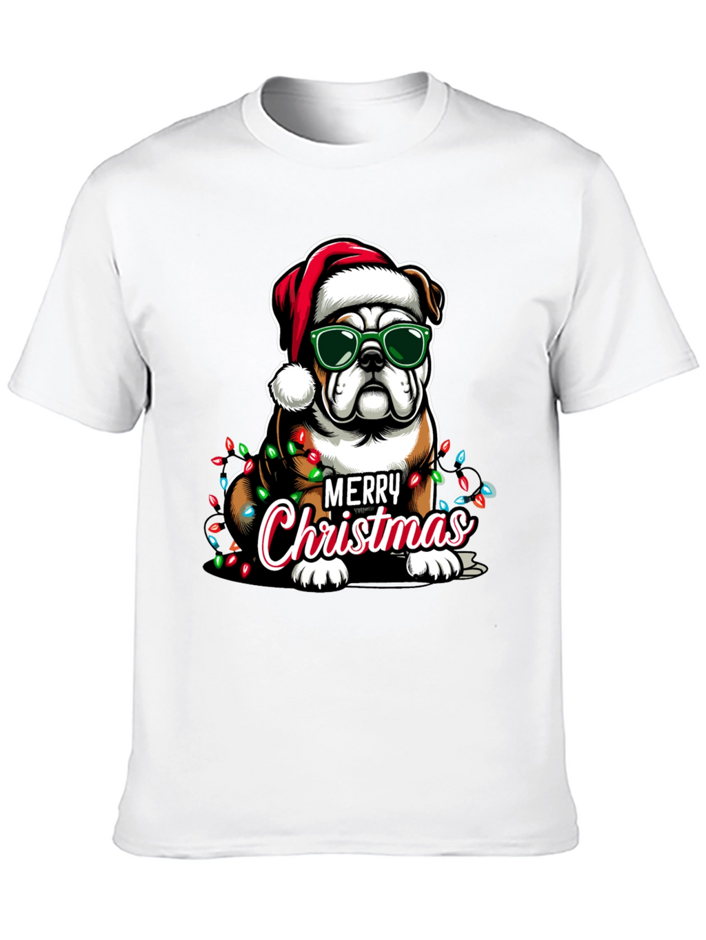 Christmas Bulldog T-Shirt