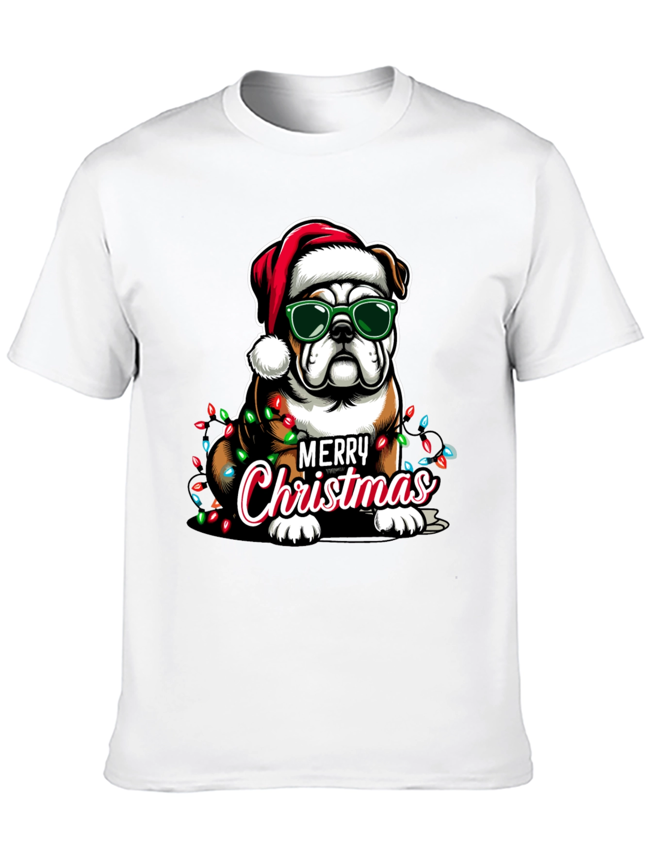 Christmas Bulldog T-Shirt