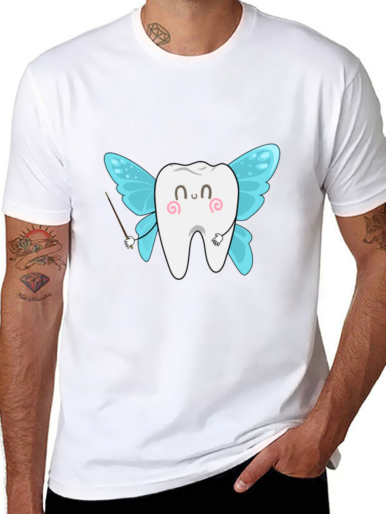 Tooth Fairy Graphic T-Shirt - Black Cotton Tee