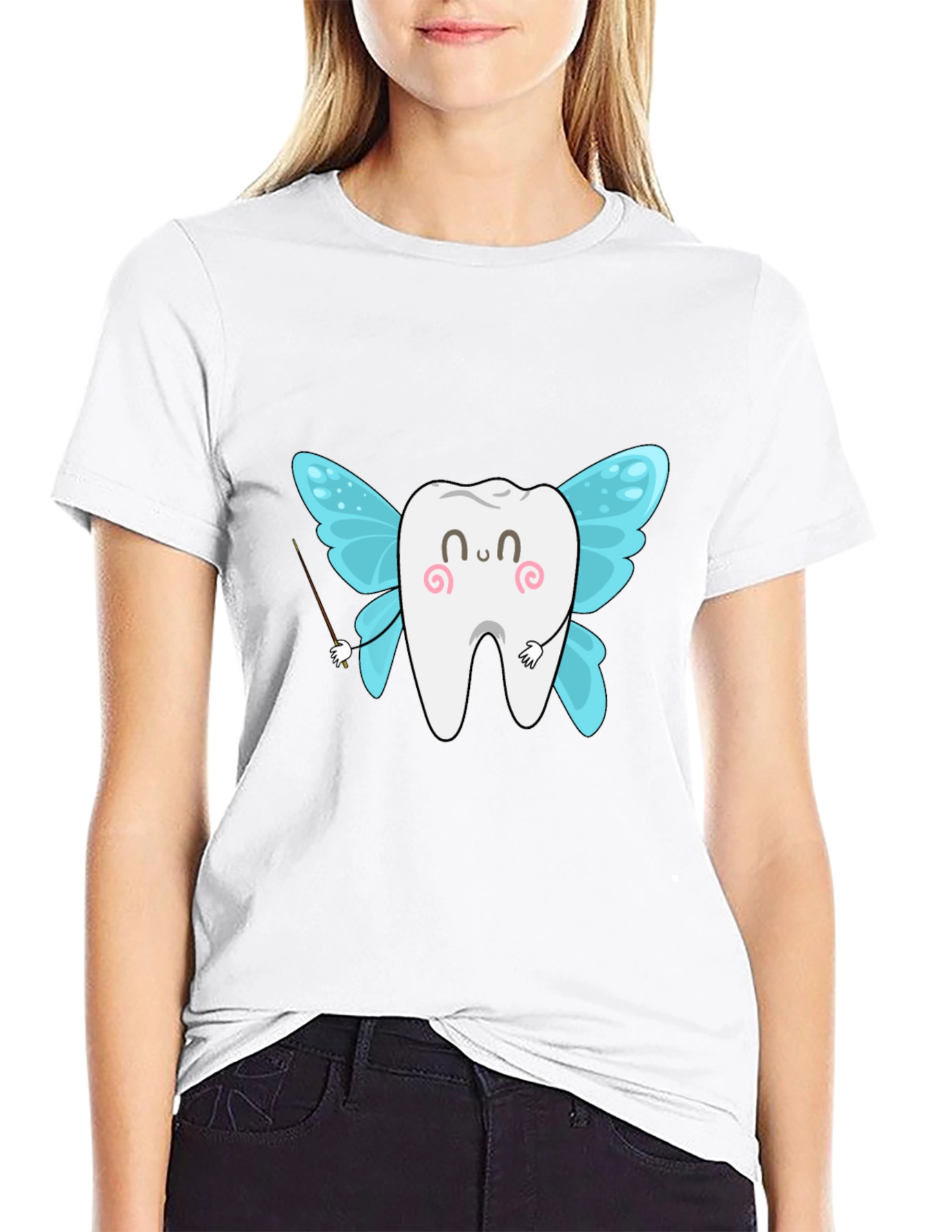 Tooth Fairy Graphic T-Shirt - Black Cotton Tee