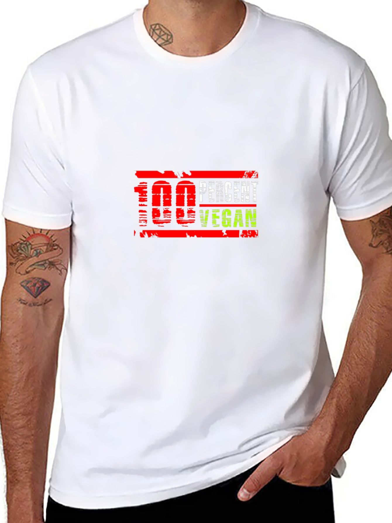 100 Percent Vegan Graphic Tee - Stylish & Comfortable