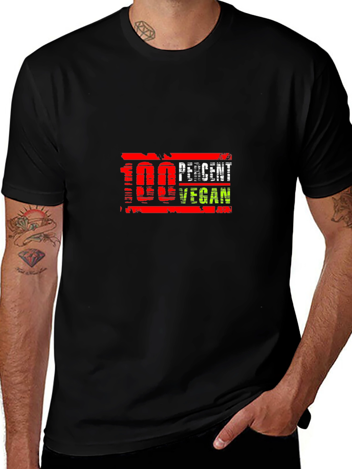 100 Percent Vegan Graphic Tee - Stylish & Comfortable
