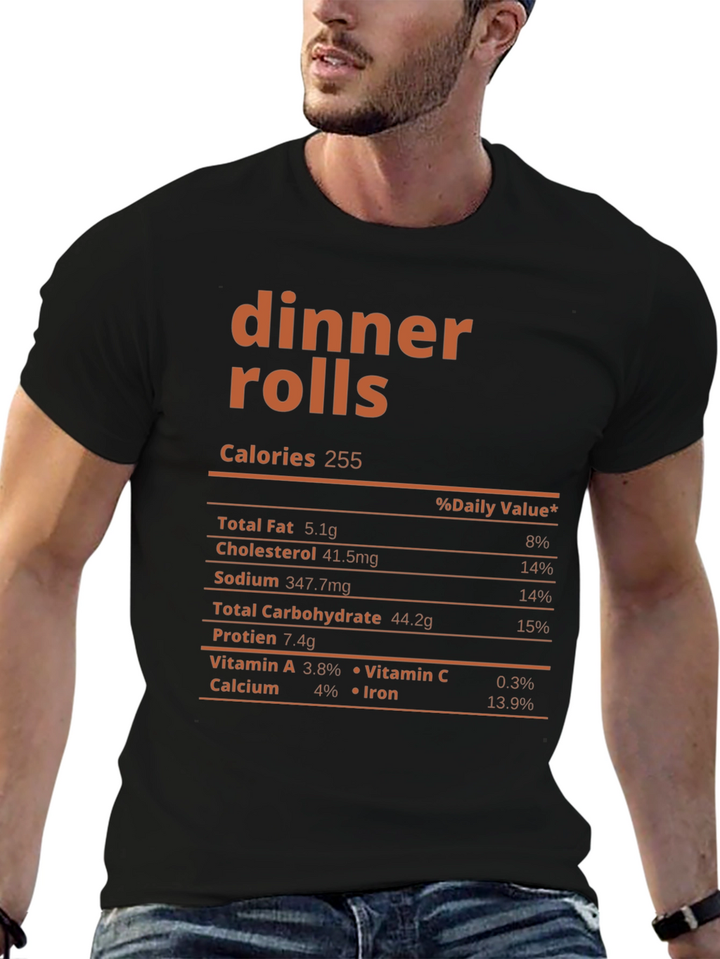Dinner Rolls Nutrition Facts T-Shirt