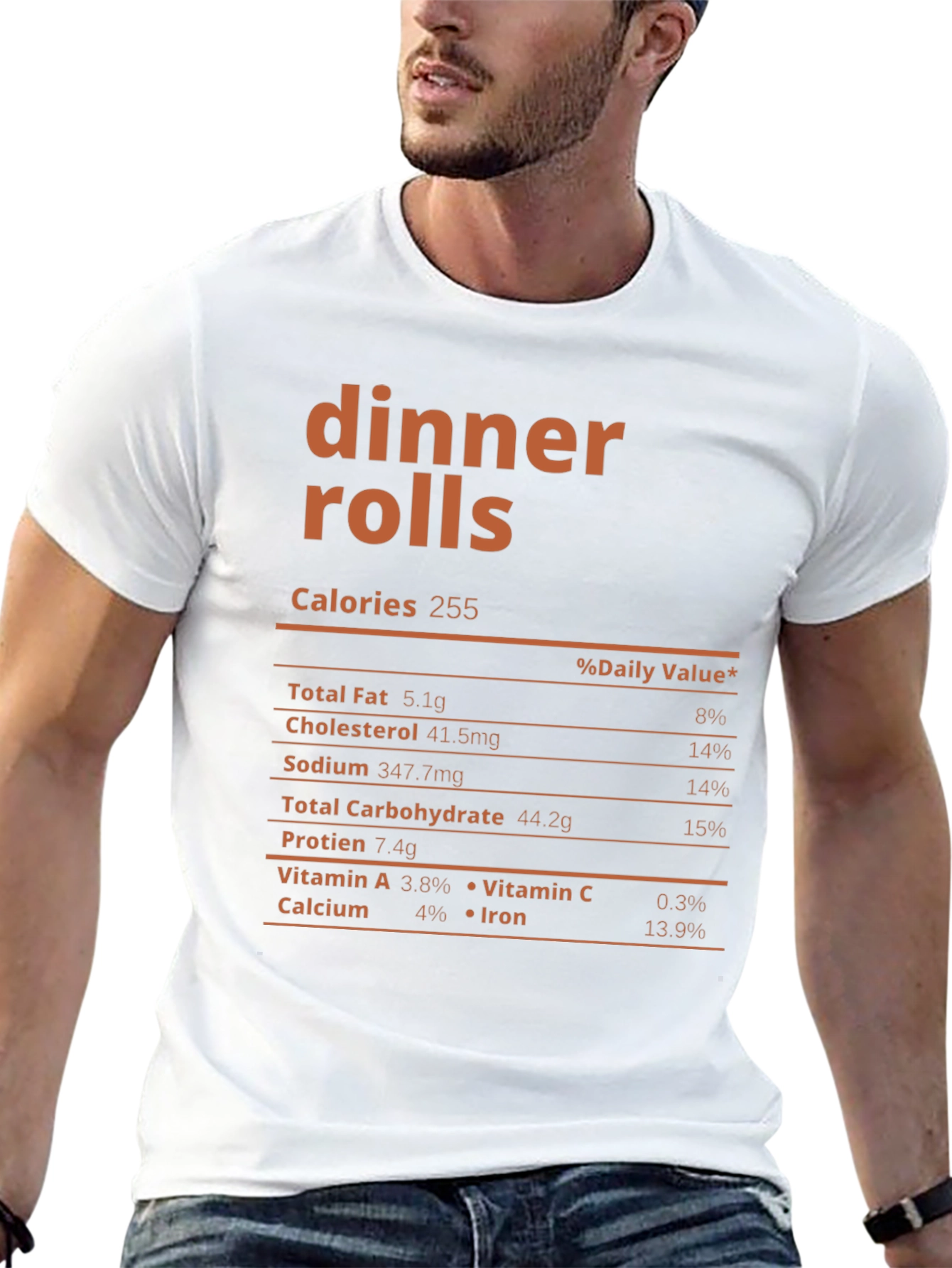 Dinner Rolls Nutrition Facts T-Shirt
