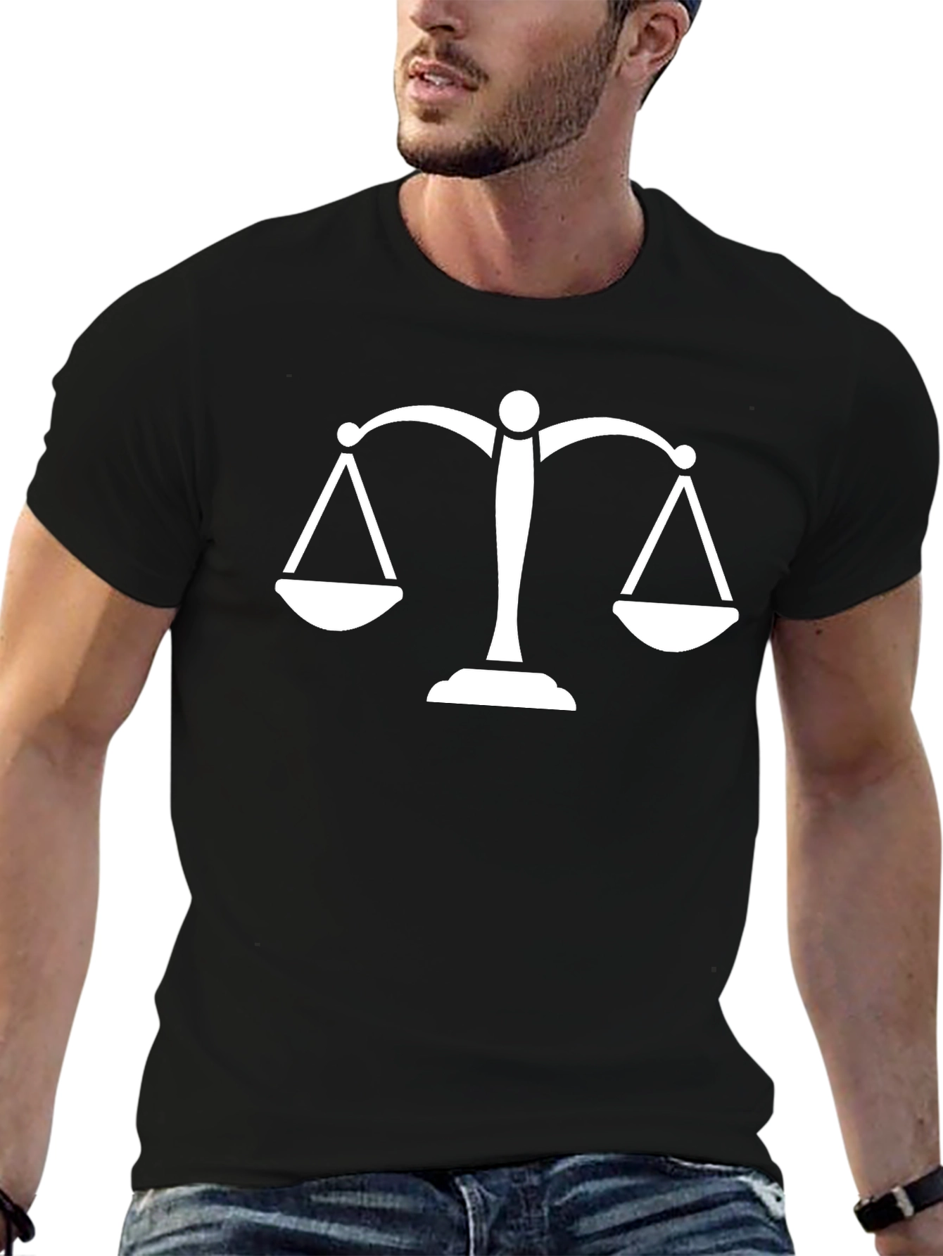 Scales of Justice Graphic Tee - Balance & Equality