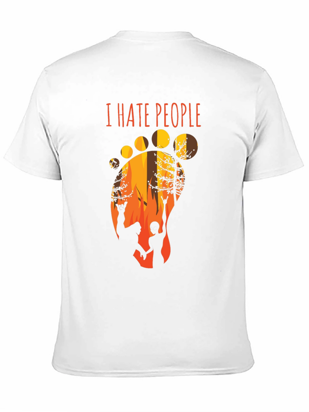 I Hate People Bigfoot Graphic T-Shirt