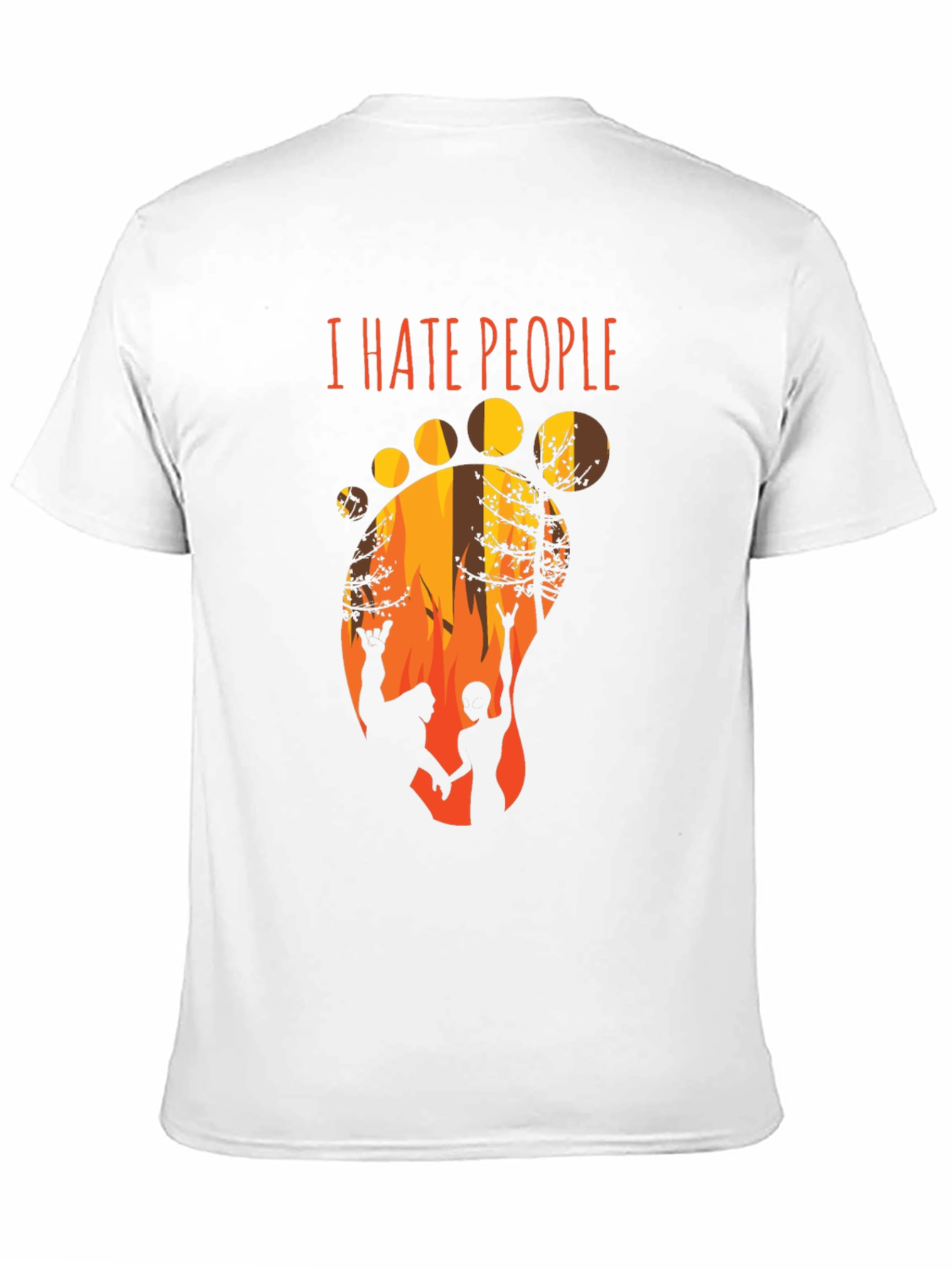 I Hate People Bigfoot Graphic T-Shirt