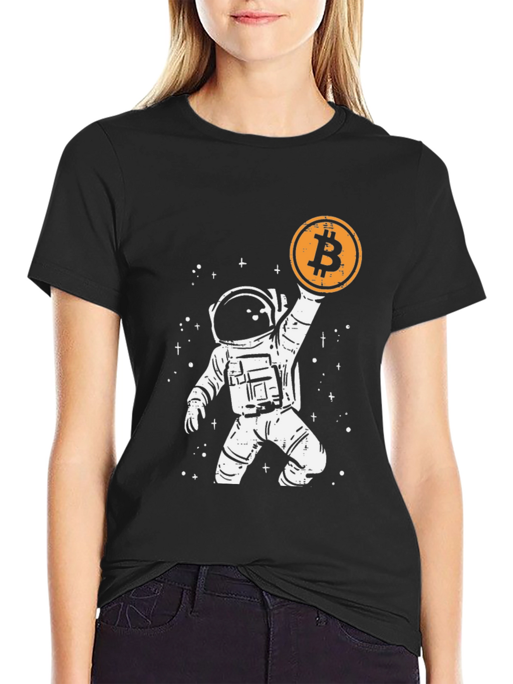 Bitcoin Astronaut T-Shirt - Crypto Space Tee