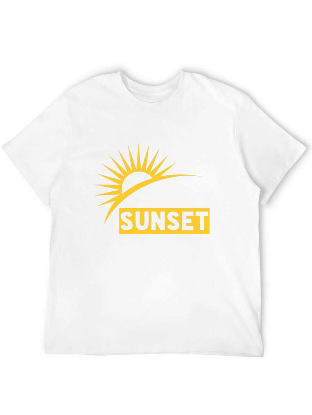 Sunset Graphic T-Shirt - Black Casual Wear