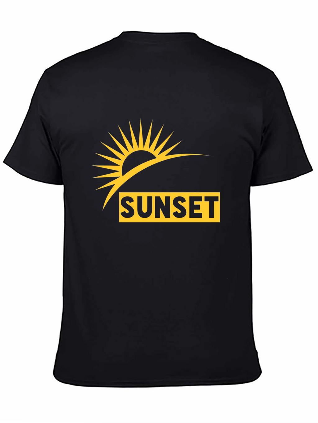 Sunset Graphic T-Shirt - Black Casual Wear