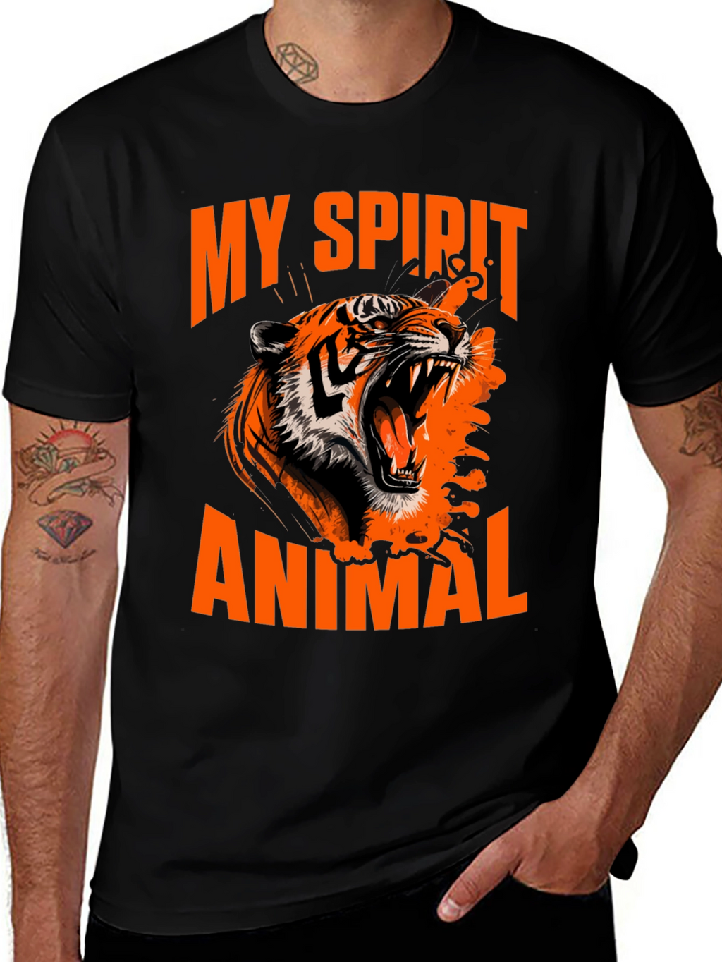 Tiger Spirit Animal Graphic Tee