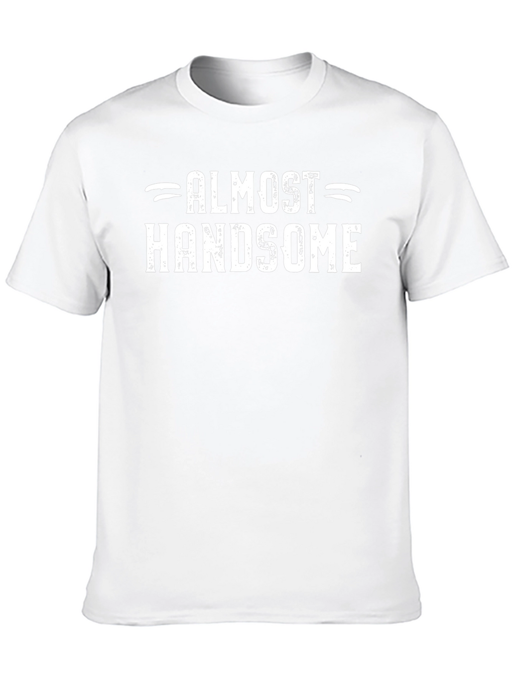Almost Handsome Mens Black Graphic Tee