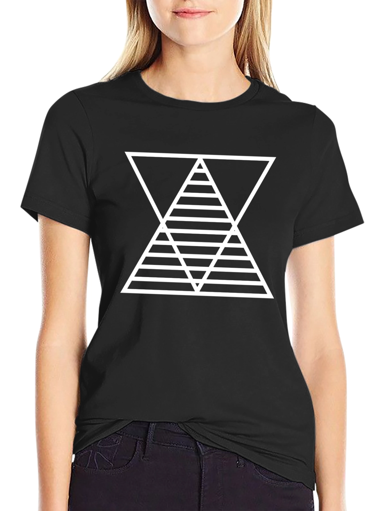 Geometric Triangle T-Shirt