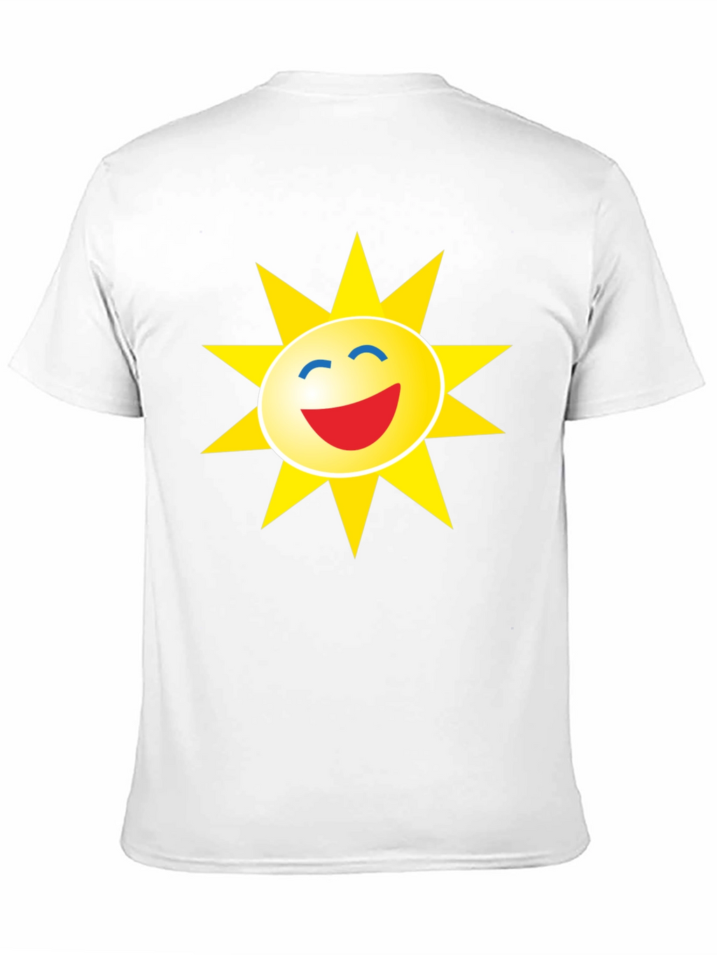 Smiley Sun Graphic Black T-Shirt