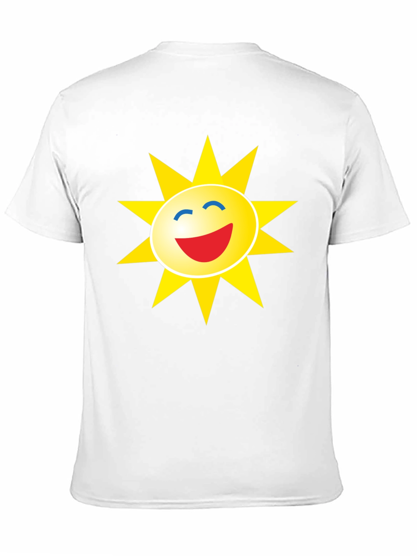 Smiley Sun Graphic Black T-Shirt