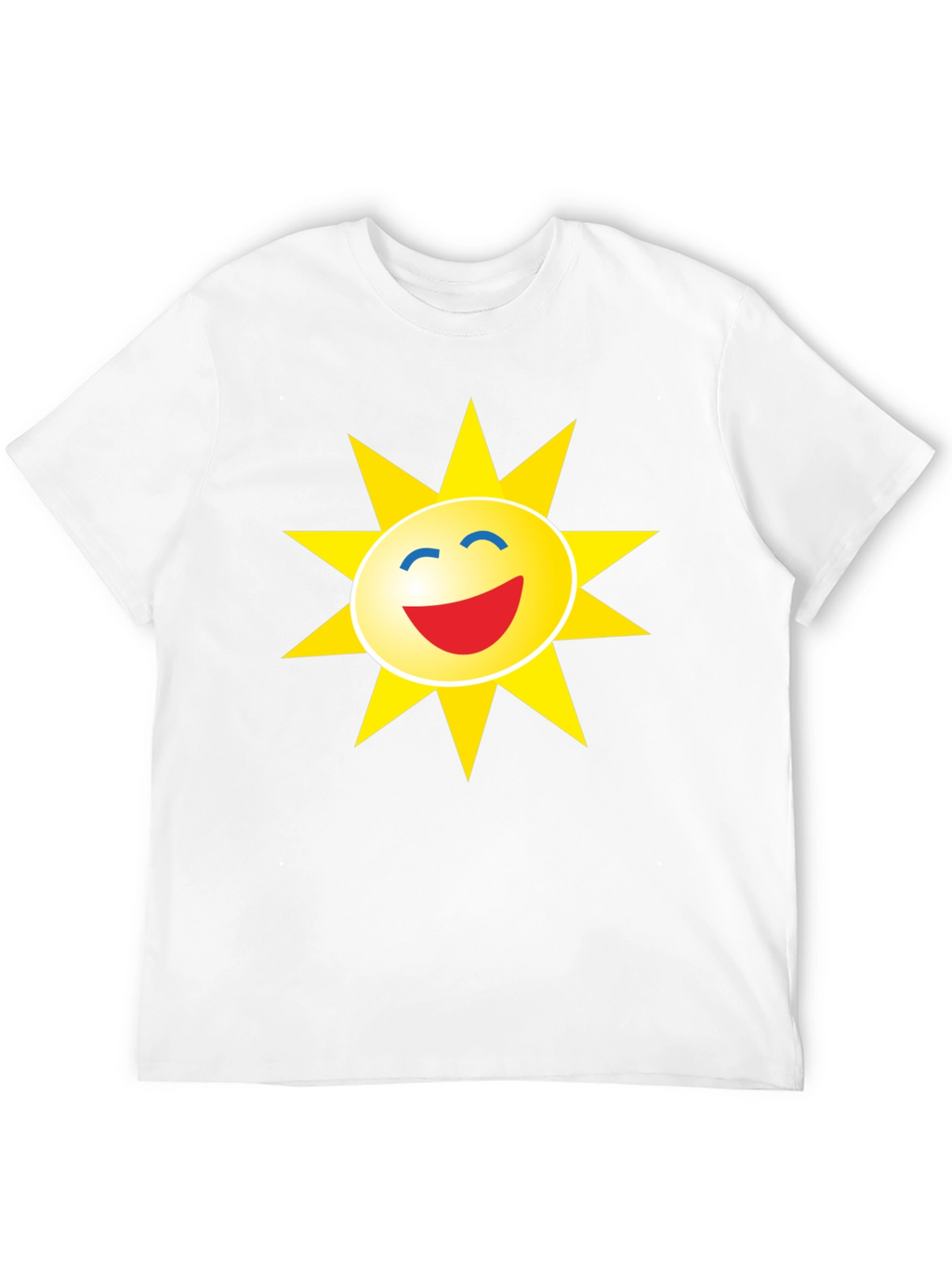Smiley Sun Graphic Black T-Shirt
