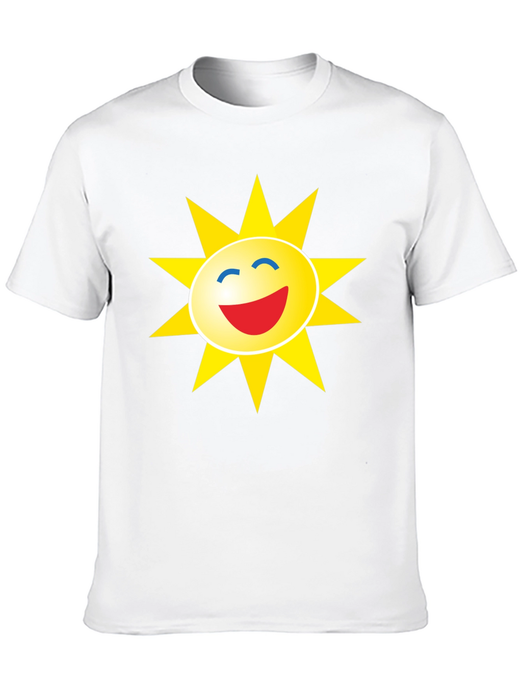 Smiley Sun Graphic Black T-Shirt