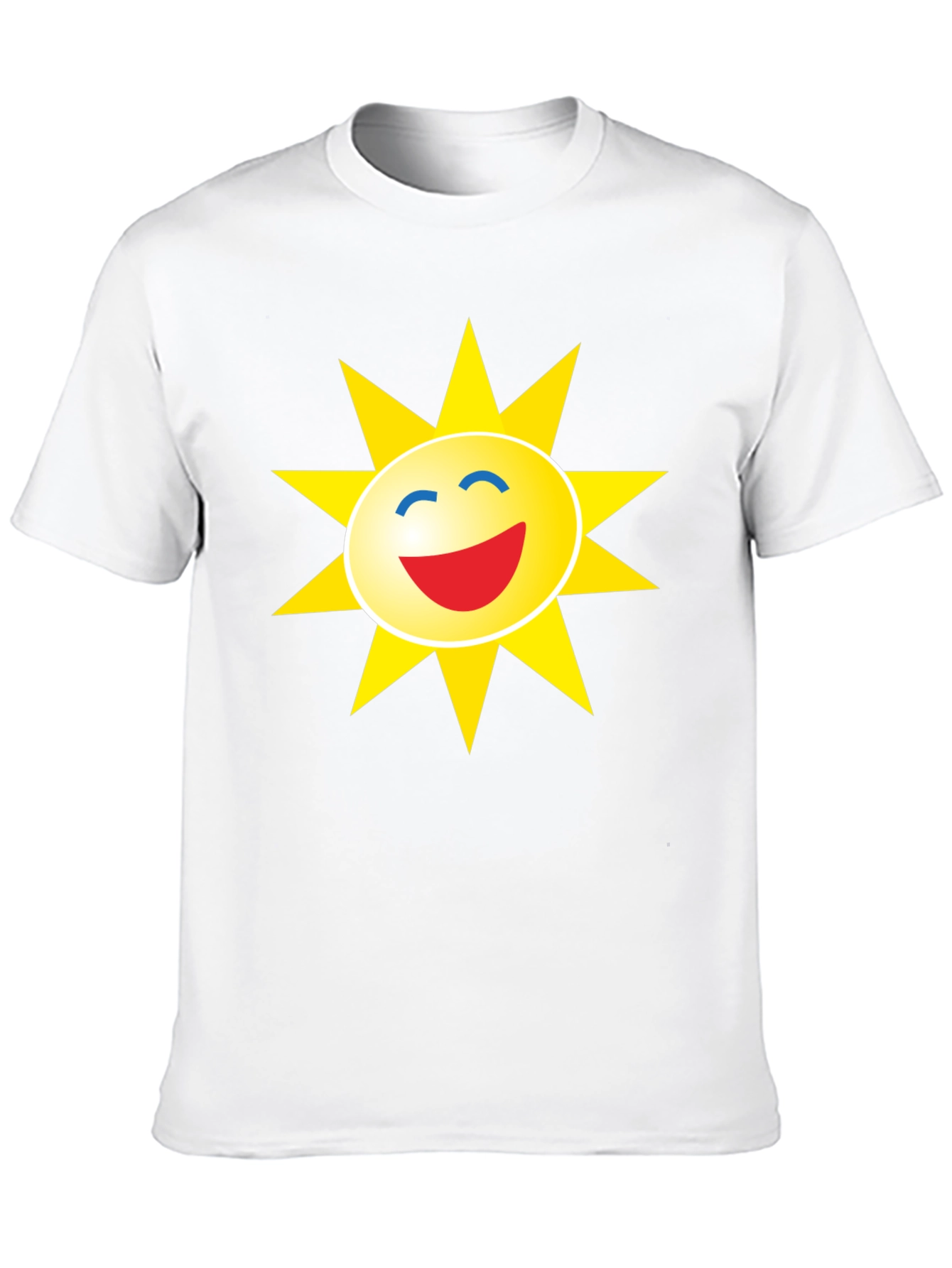 Smiley Sun Graphic Black T-Shirt