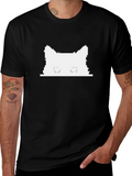 Pixel Cat T-Shirt - Retro Gaming Style
