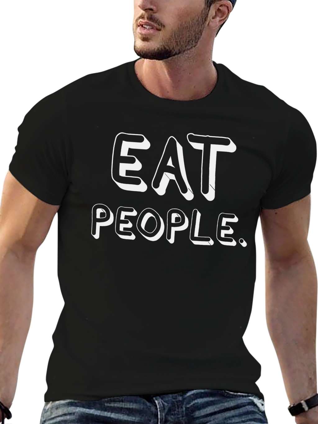 Eat People Graphic Tee - Funny Slogan T-Shirt