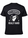 Workout Hard T-Shirt: Gym Motivation Apparel